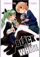 ダージリンに導かれ、戸惑いながらタイツ愛撫を学ぶアンチョビの黒白タイツ百合