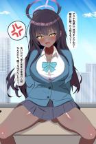 黒人先生と黒ギャルJK角楯カリンのセックス勝負！