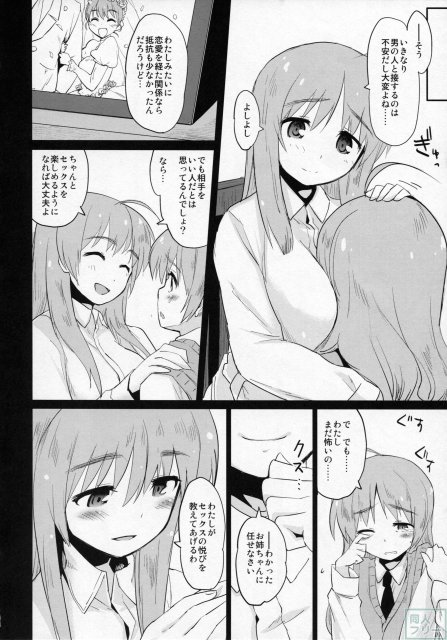 退役したリーネが初夜でのSEXに恐怖を覚え、姉のウィルマに性の手解きを受ける話 <> 014