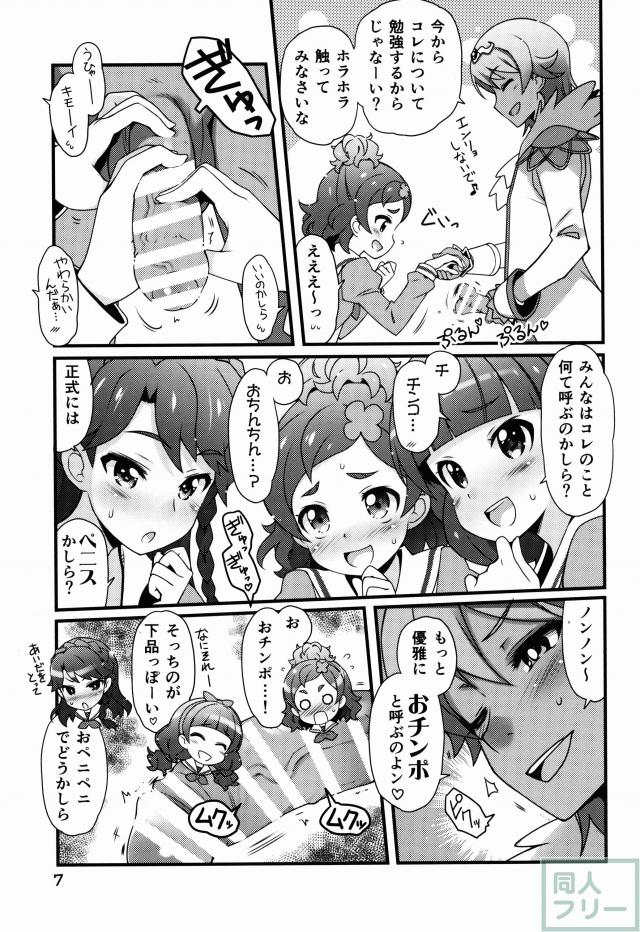 特別レッスンを受けるはるか達3人のマンガ <> 005