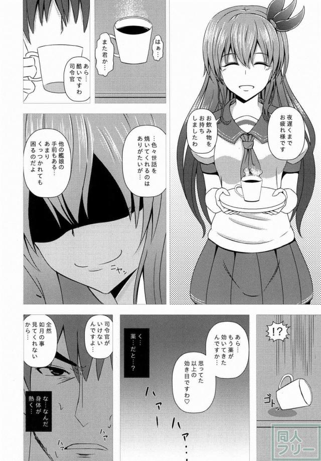提督に一目惚れした如月が身体を使って落とす話 <> 009