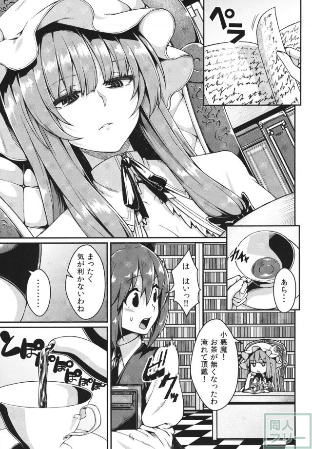 時間をかけていつも強気なパチュリー様を小悪魔が奴隷に堕としちゃう♪ <> 002