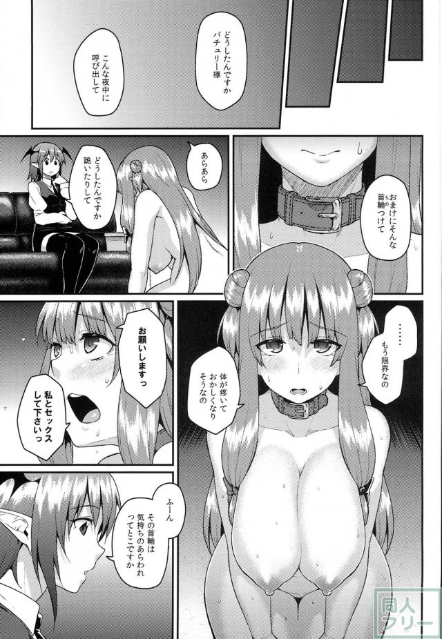 小悪魔の策略によって見事な雌奴隷へと変貌を遂げたパチュリー <> 004