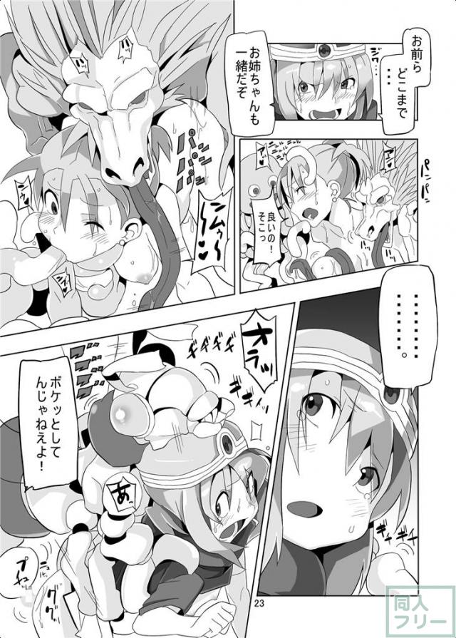 未発達な妹賢者が犯される!!成熟した賢者や商人もいいけど、少女の方がもっといい♪ <> 023