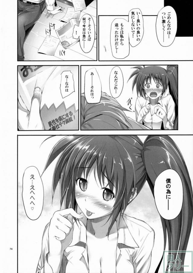 HSHシリーズ総集編です。フェイト編1、2、なのは編、シグナム編、ティアナ編、番外編1,2を収録。描き下ろしはティアナ編の後日談 <> 073