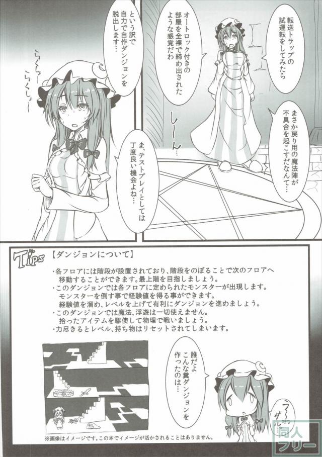 パチュリーがエロダンジョンで酷い目に遭う本 <> 003