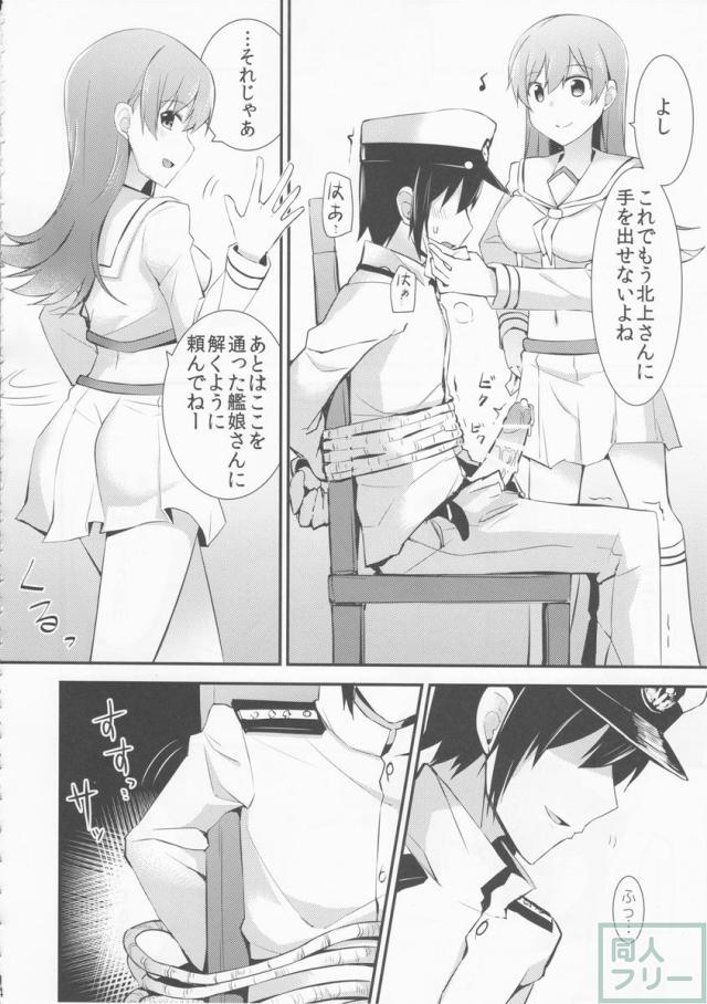 大井が北上のために提督にお仕置きタイム。後半は主導権が入れ替わり… <> 015