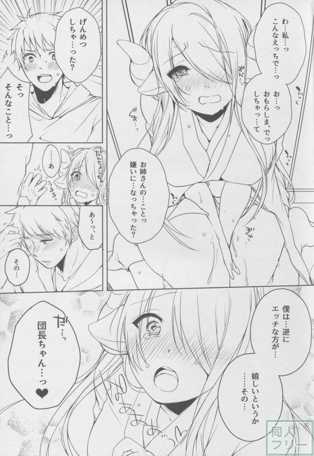 発情したナルメアは我慢できずに一人自分を慰めるも、そこに団長が…。 <> 010