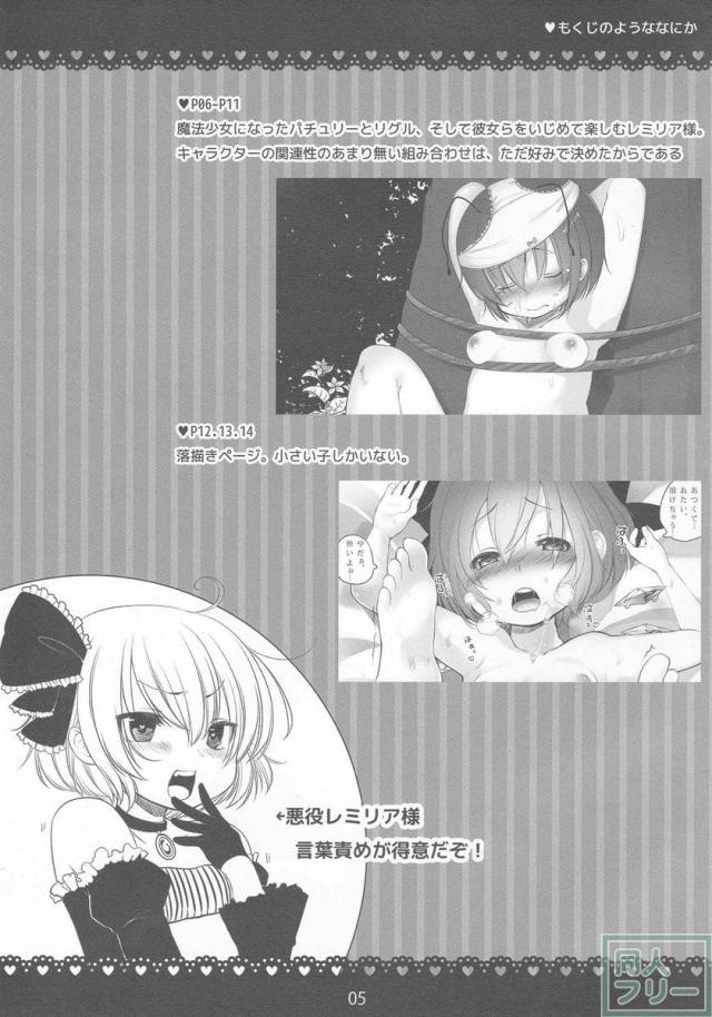 パチュリー、レミリア、フラン、リグルが魔法少女になったら… <> 004