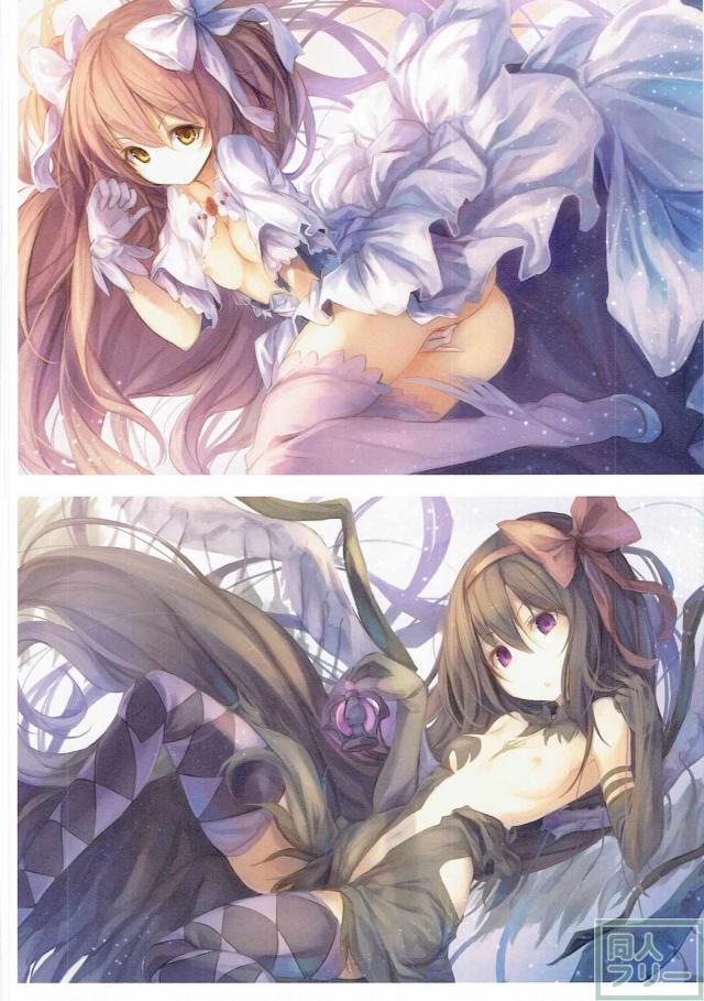 まどマギフルカラーイラスト本_無防備に曝け出される彼女達の艶肌 <> 013