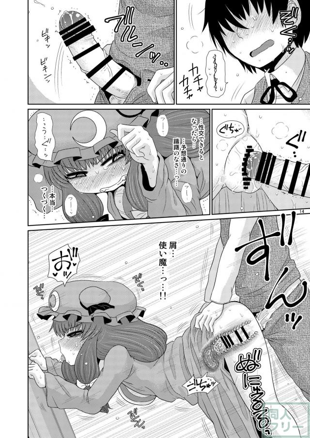催淫魔法が誤発動してしまいムラムラが止まらなくなったパチュリーちゃんの本 <> 013
