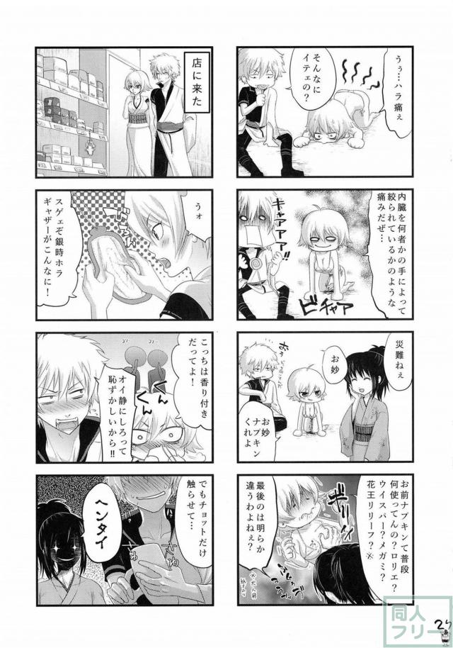 銀時×銀子の妊婦・お漏らし・嘔吐なんでもありのエロ漫画 <> 028