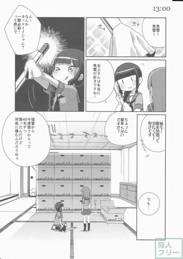 思わず頬が緩む球磨型姉妹の過ごす1日を描いた、ほのぼのコメディ本 <> 010