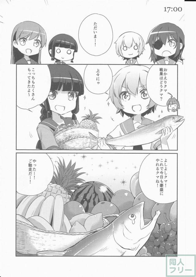 思わず頬が緩む球磨型姉妹の過ごす1日を描いた、ほのぼのコメディ本 <> 014