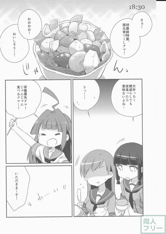 思わず頬が緩む球磨型姉妹の過ごす1日を描いた、ほのぼのコメディ本 <> 015