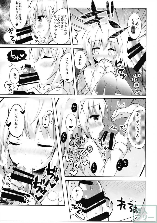 ブランデーチョコを食べてしまったチノちゃんは、お兄さんにデレデレに <> 008