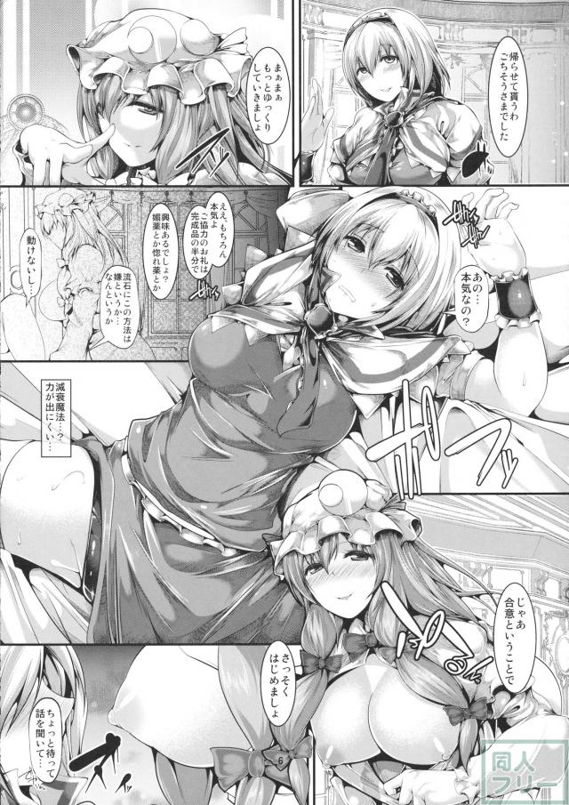 パチュリーとアリスの乱交本 <> 005