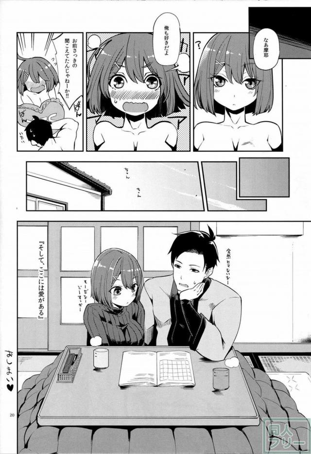 摩耶と提督のある大晦日の夜のお話 <> 018