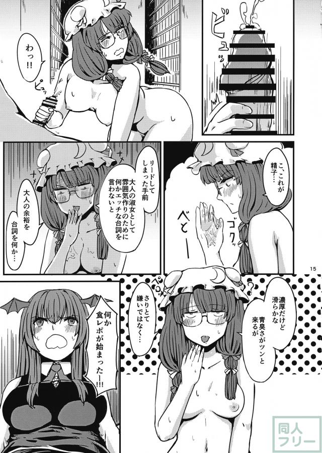無知で何もかも初体験なパチュリーのエロギャグ本 <> 016