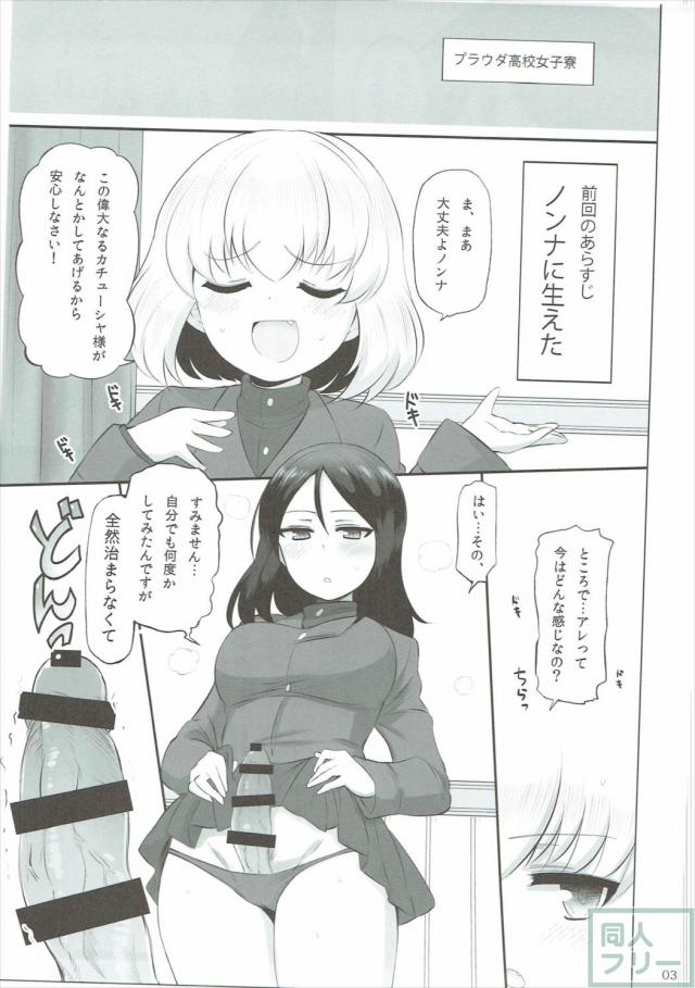 ノンナとカチューシャのハイテンションふたなりエッチ <> 003