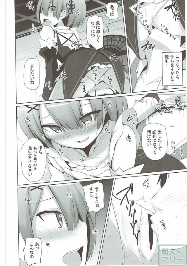 レム・ラムと騎乗位・顔面騎乗で女攻め3P <> 017