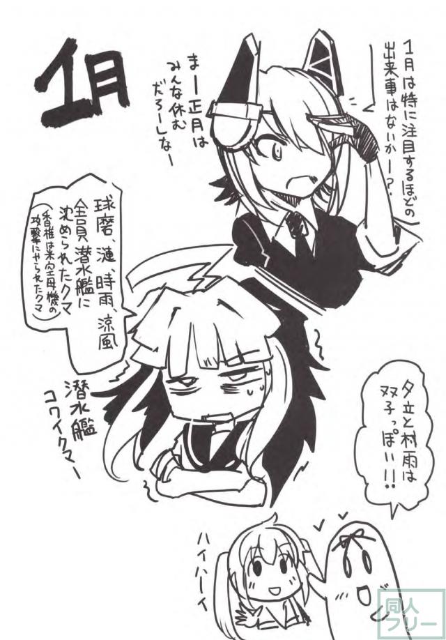 艦娘達の起工日・進水日・竣工日・沈没日・除籍日をカレンダー化 <> 006