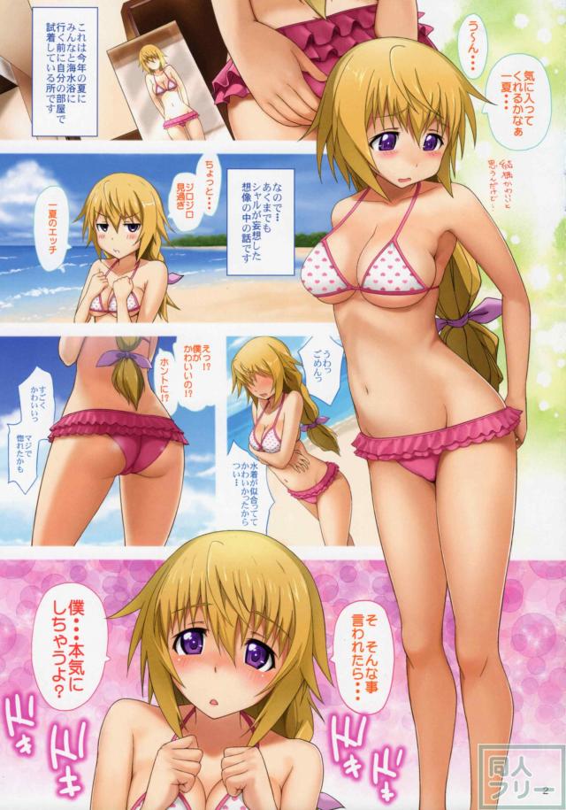 シャルとセシリアのビーチでビキニ青姦本 <> 004