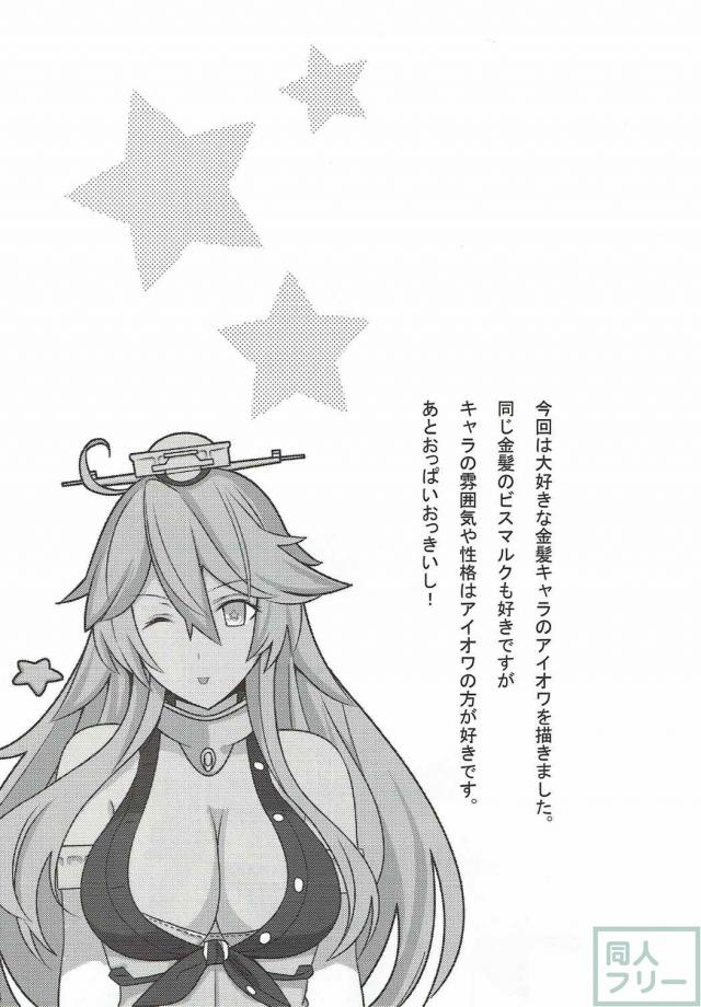 他の艦娘に隠れて積極的なアイオワとイチャイチャする本 <> 003
