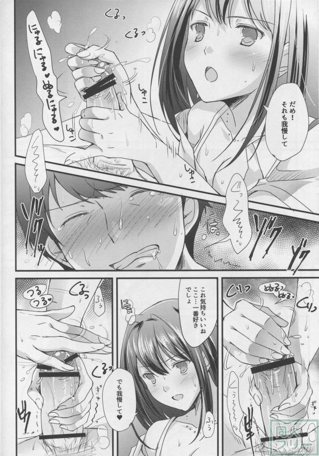 渋谷凛の寸止め手コキ <> 011