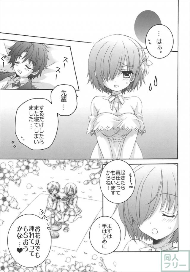 寝ぼけてるマスターとマシュの勢いでセックスしちゃう短編本 <> 010