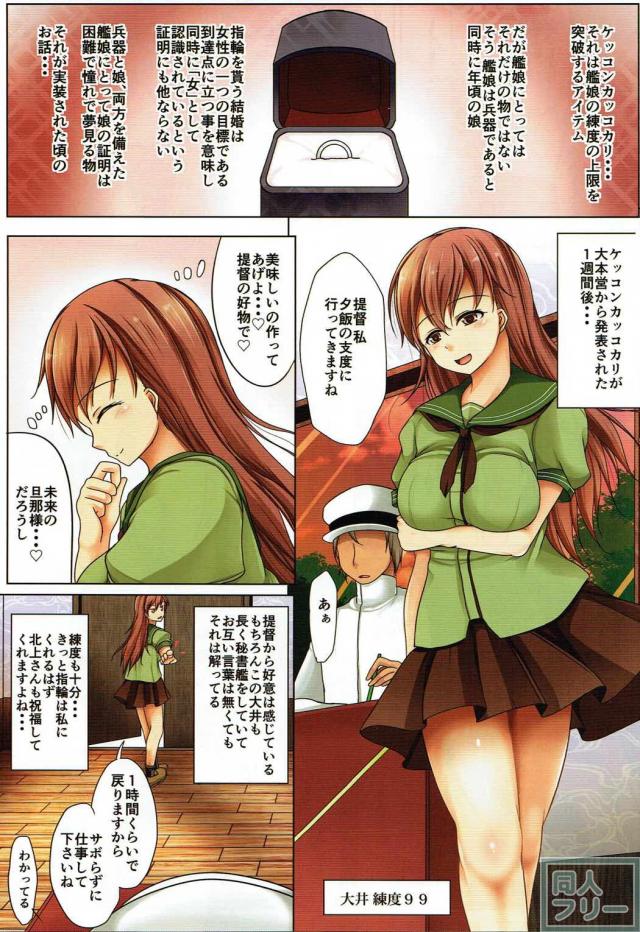 北上と大井が提督をセックスで取り合う <> 002