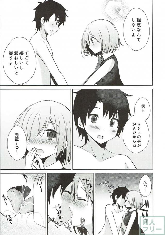 日頃疲れてる先輩をマシュがソーププレイで癒す <> 014