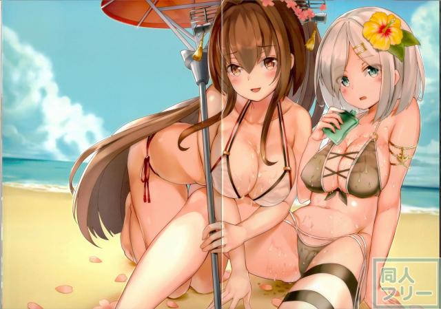 昼下がり 艦娘が下着で誘惑してくる微エロイラスト集 <> 012
