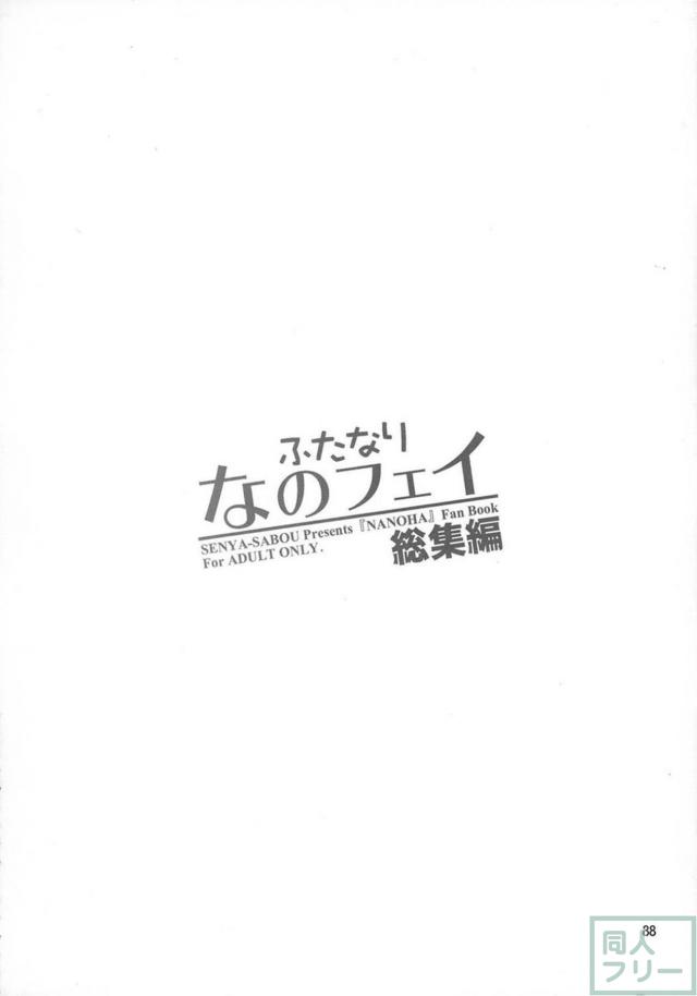 スク水日焼け跡JSなのは×巨根ふたなりフェイトさん、その他いろいろ総集本 <> 087