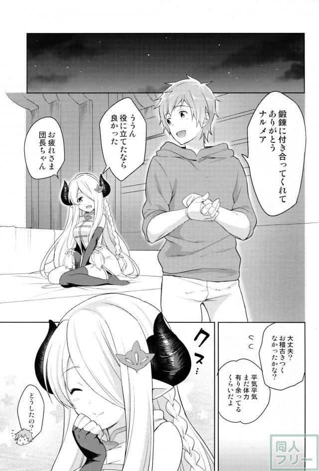 ナルメアと目隠しグランの夜の鍛錬 <> 004