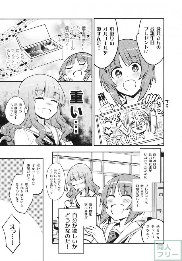 エリカの誕生日、みほとエリカのほのぼのコメディ <> 004