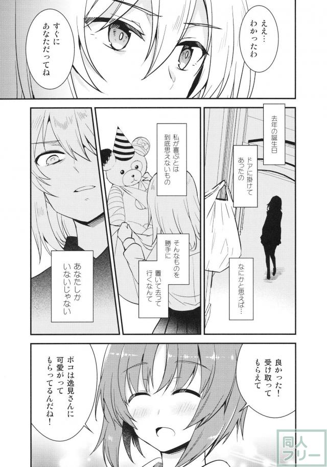 エリカの誕生日、みほとエリカのほのぼのコメディ <> 014