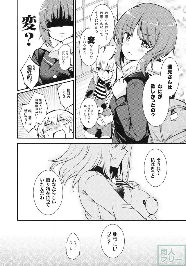 エリカの誕生日、みほとエリカのほのぼのコメディ <> 023