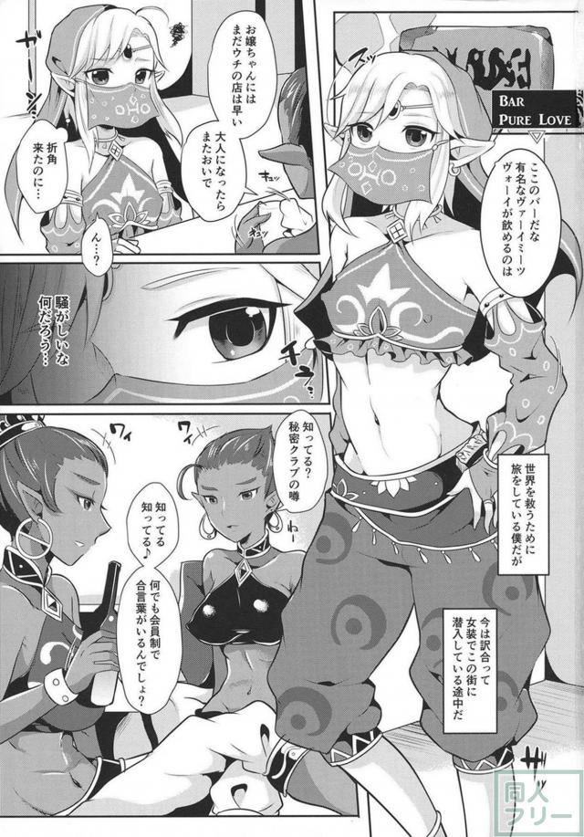 ふたなり痴女×女装リンクの逆アナル・逆フェラ本 <> 002
