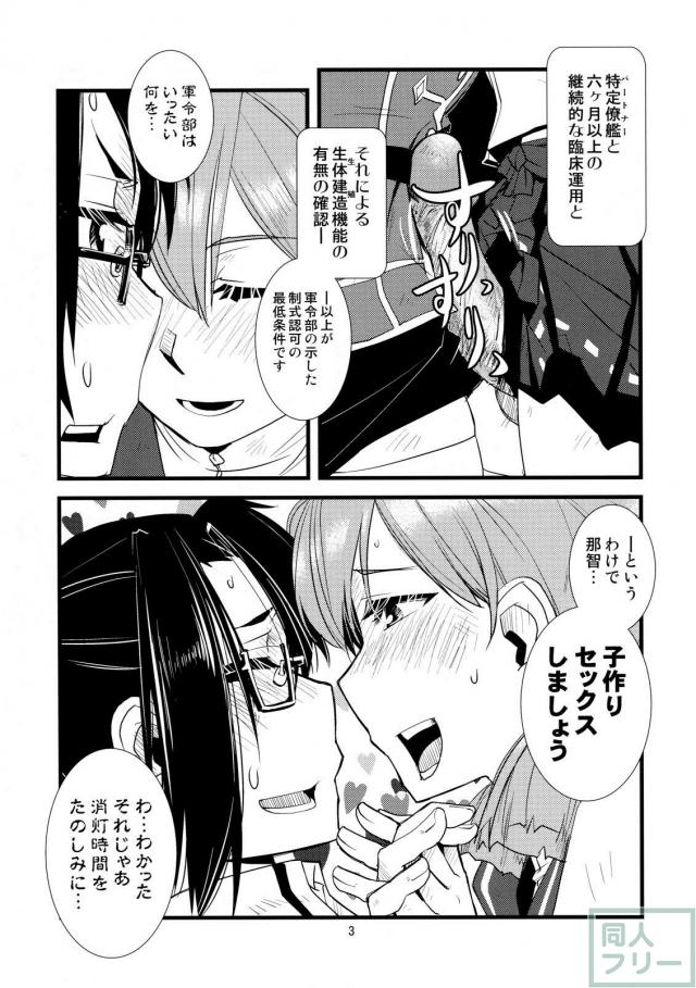 ふたなり明石と那智の子作りセックス <> 004