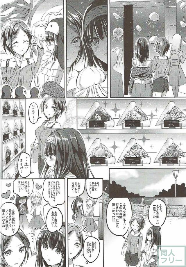 鷺沢文香×速水奏が全裸で濃厚69百合ックス <> 003