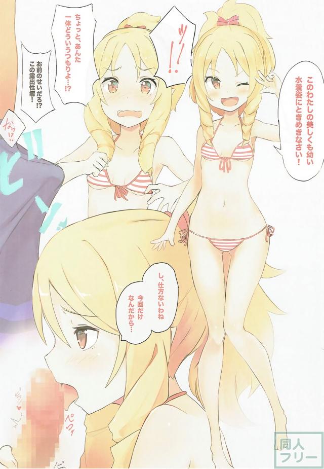 貧乳ビキニの紗霧、エルフそれぞれとフルカラーSEX <> 003