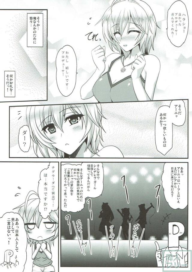 アーニャがネコ耳しっぽを身につけてPのPにご奉仕！ <> 005