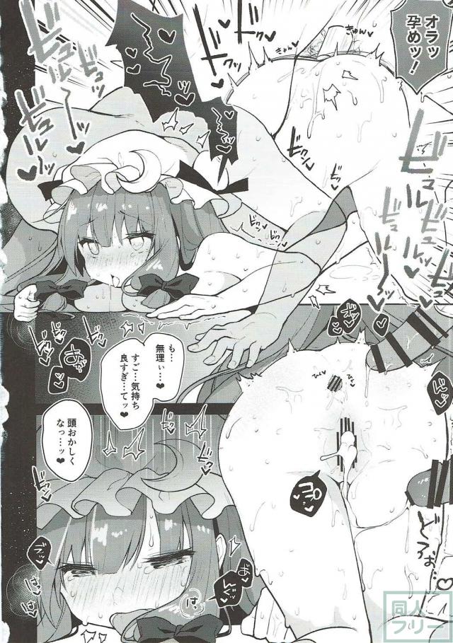 レイプ願望あり！超ド級のM女パチュリーの調教本 <> 019