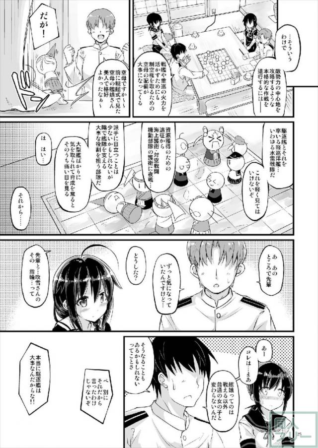 3日の暇を貰ったので、休暇先の民家で朝も夜もなく吹雪ちゃんとイチャラブする本 <> 024
