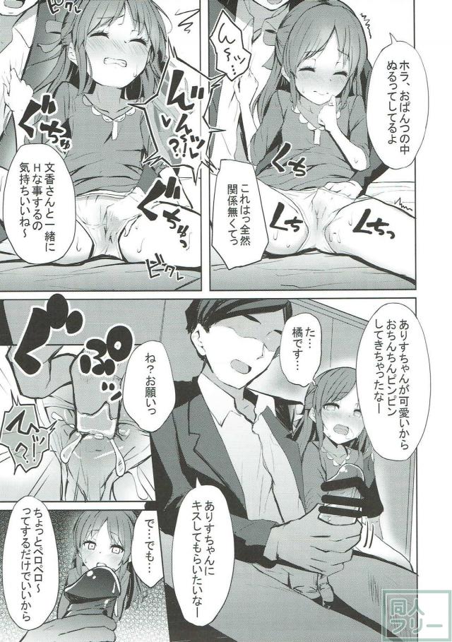 社畜社員たちへのご褒美は文香とありすと乱交セックス <> 012