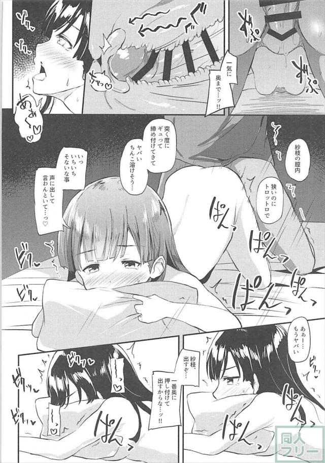 紗枝の黒髪を嗅ぎながら、後ろから素股する幸せ <> 012