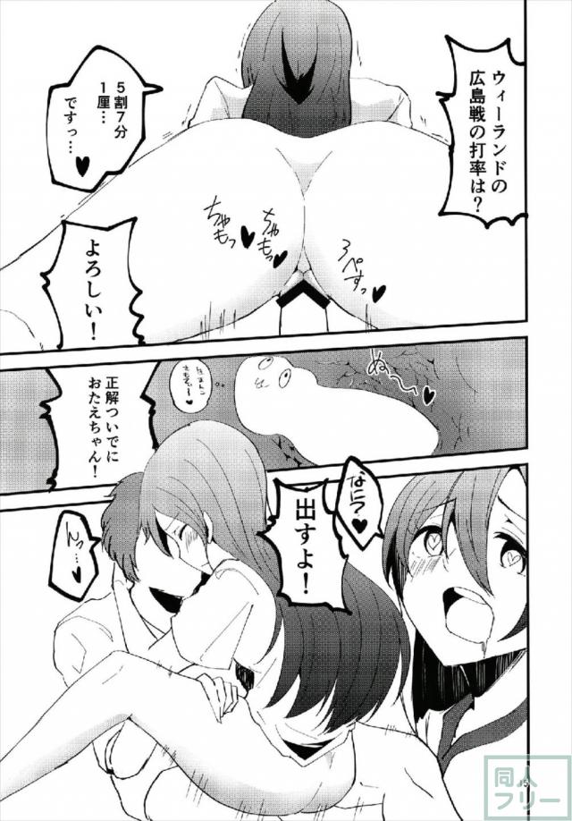 一点入るたびに射精するルール <> 014