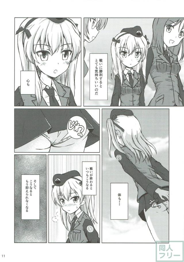 戦いに勝利するととても興奮する島田愛里寿 <> 010