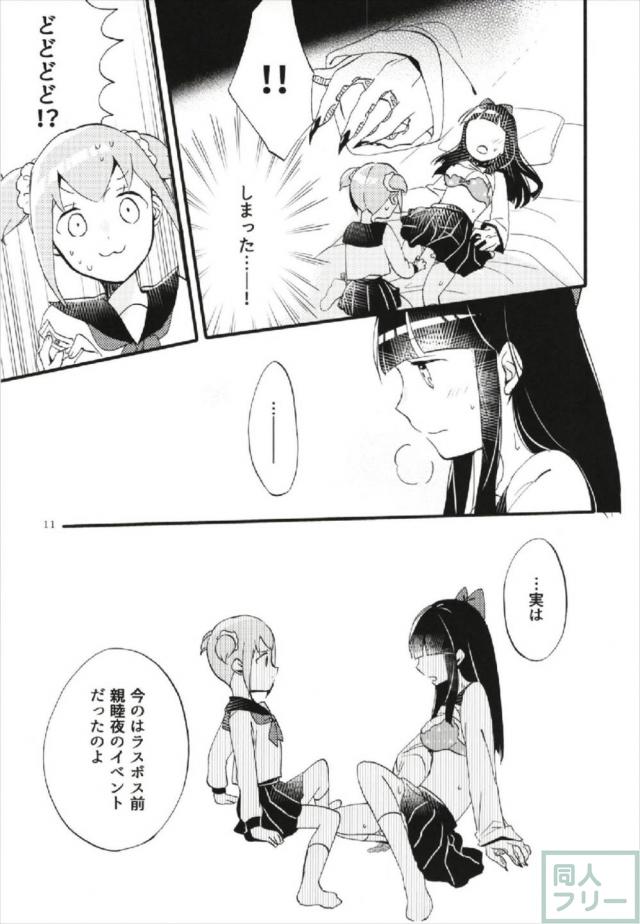[微エロ]ポプ子とピピ美の軽い自宅百合本 <> 010